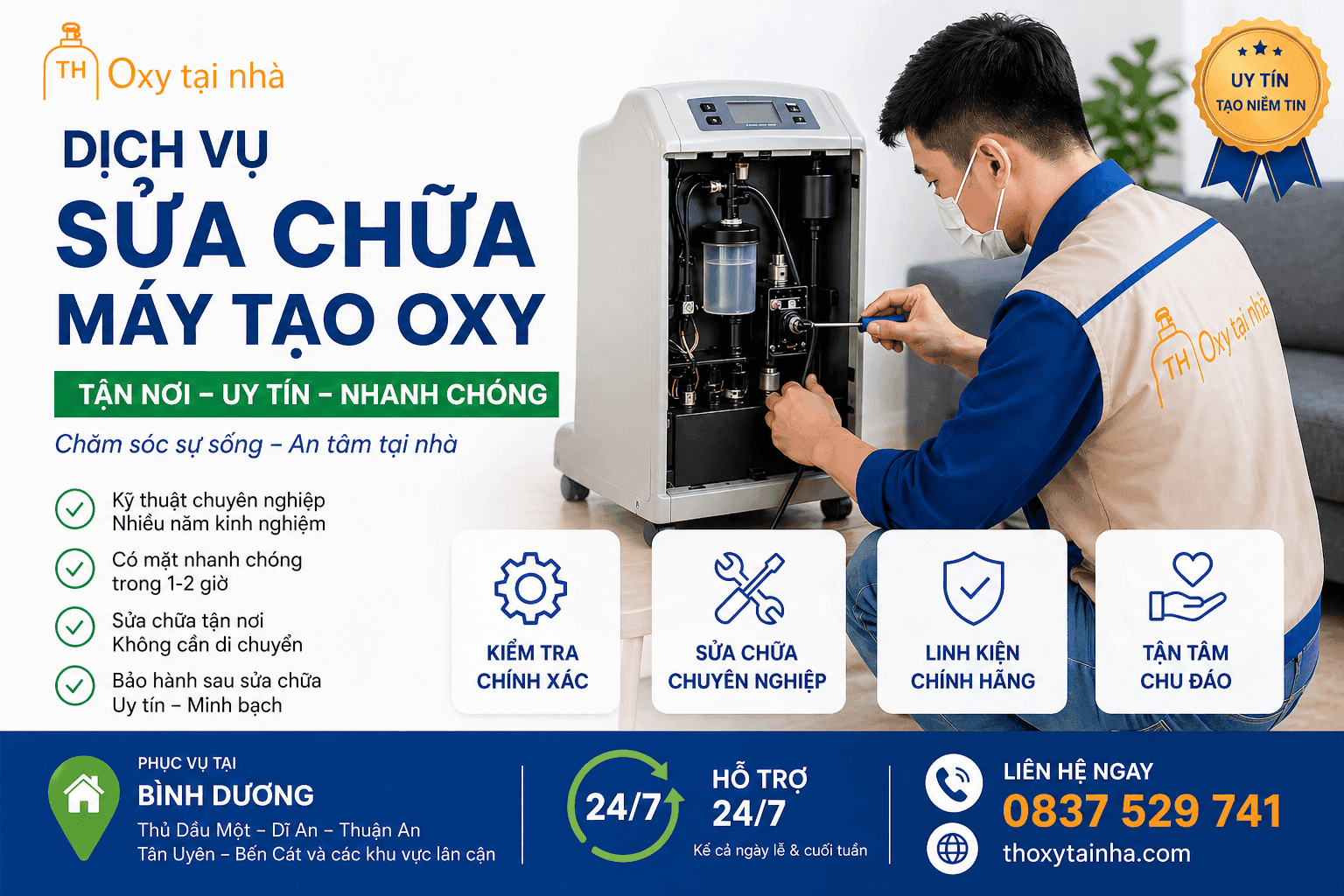Dịch vụ sửa chữa máy tạo oxy tại Bình Dương (cũ) 1 Sửa máy tạo oxy tại Bình Dương