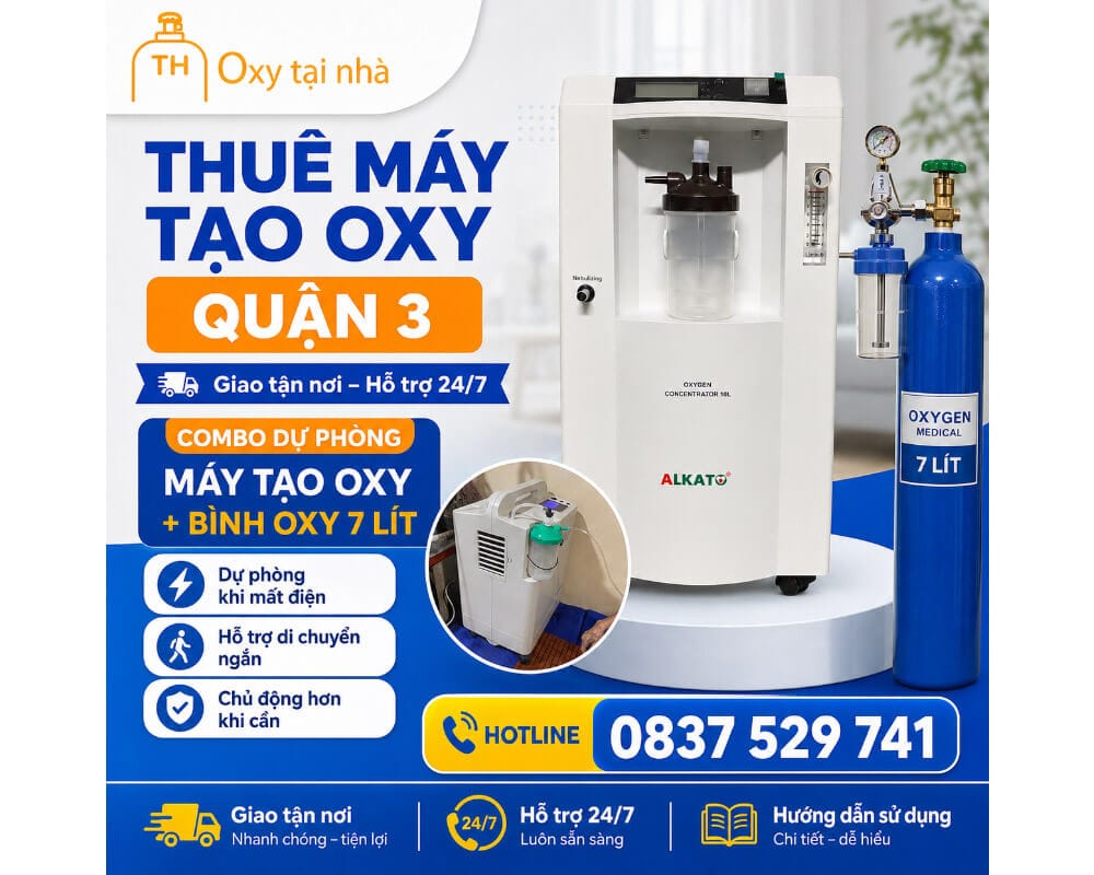 Giải pháp thuê máy tạo và thuê bình oxy, combo An Tâm