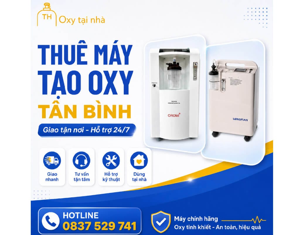 Thuê máy tạo oxy quận Tân Bình tại nhà
