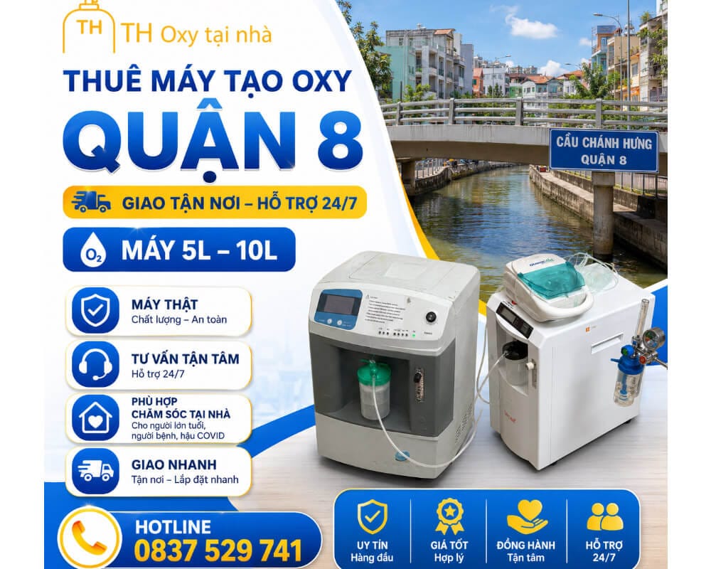 Thuê máy tạo oxy tại Chánh Hưng quận 8