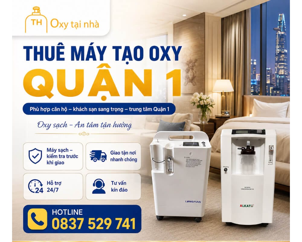 Thuê máy tạo oxy tại khách sạn đường pasteur
